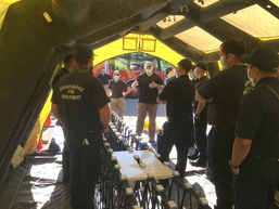 Michigan’s Civil Support Team; local fire department conduct HAZMAT training