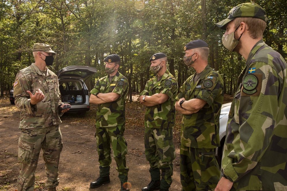 Swedish delegation observes U.S. air defense training