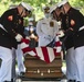 Modified Military Funeral Honors With Funeral Escort Are Conducted for U.S. Marine Corps Gunnery Sgt. Diego Pongo in Section 60