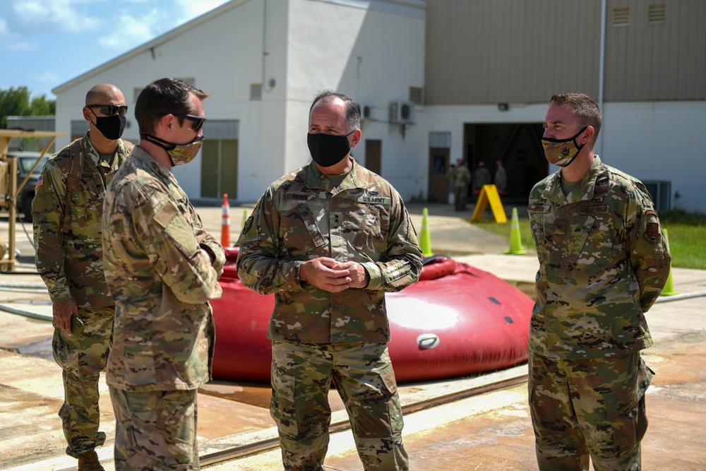 Maj. Gen. Reyes visits Muñiz ANGB