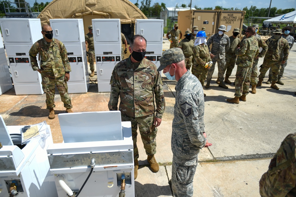 Maj. Gen. Reyes visits Muñiz ANGB