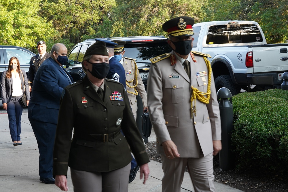 Delegation from the Arab Republic of Egypt arrives at Camp Mabry