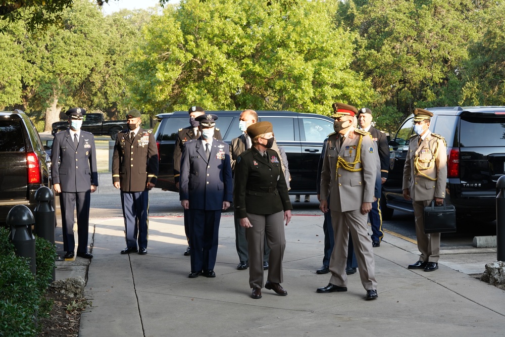 Delegation from the Arab Republic of Egypt arrives at Camp Mabry