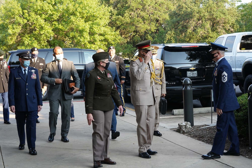 Delegation from the Arab Republic of Egypt arrives at Camp Mabry