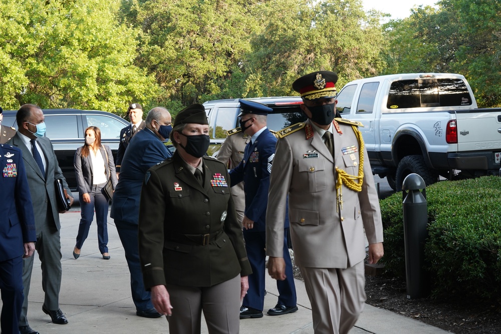 Delegation from the Arab Republic of Egypt arrives at Camp Mabry