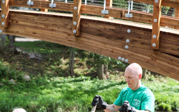 Warrant Officer Candidate Class constructs Sparta park improvements