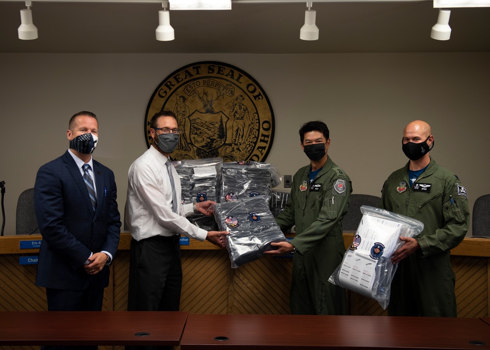 428TH FS supports local schools amidst COVID-19, distributes face coverings