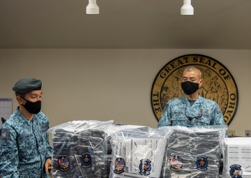 428TH FS supports local schools amidst COVID-19, distributes face coverings