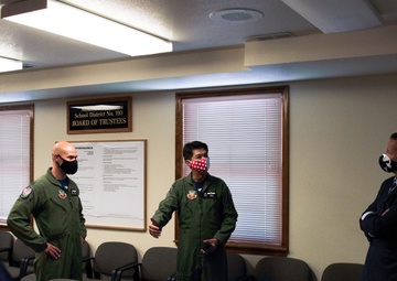 428TH FS supports local schools amidst COVID-19, distributes face coverings