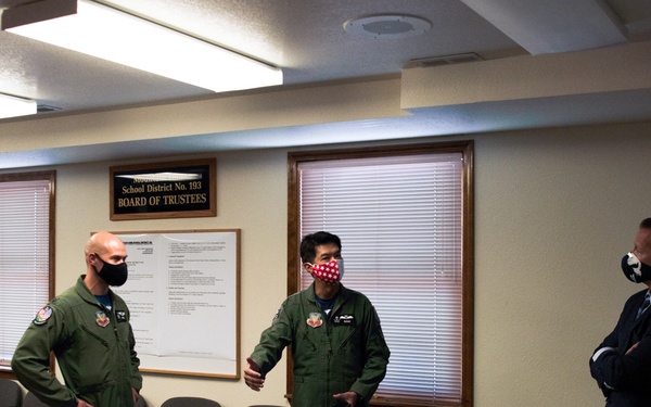 428TH FS supports local schools amidst COVID-19, distributes face coverings