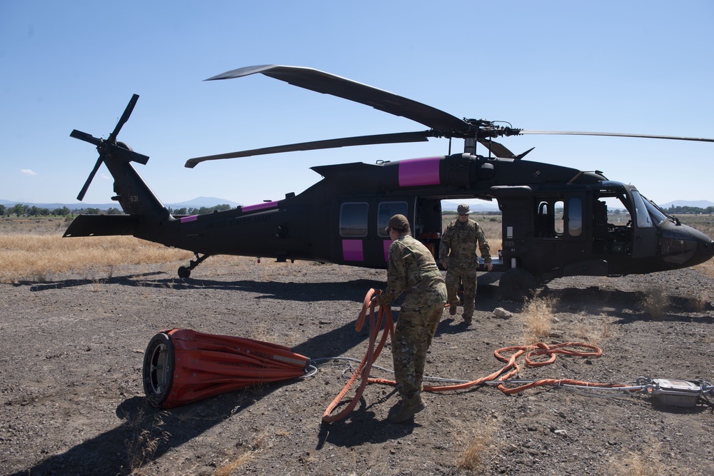 Oregon Army National Guard assists with Eastern Oregon forest firefighting operations