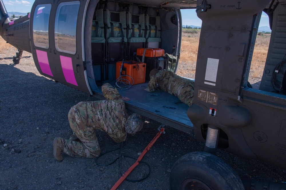 Oregon Army National Guard assists with Eastern Oregon forest firefighting operations