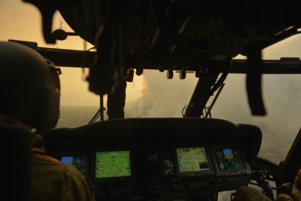 Oregon Army National Guard assists with Eastern Oregon forest firefighting operations