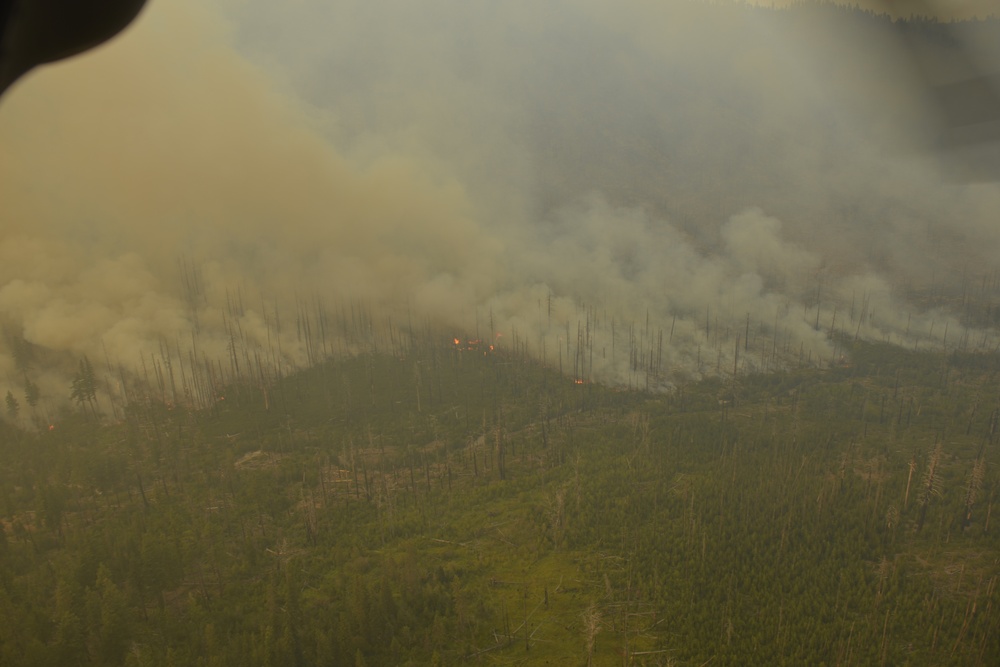 Oregon Army National Guard assists with Eastern Oregon forest firefighting operations