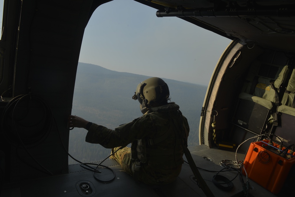 Oregon Army National Guard assists with Eastern Oregon forest firefighting operations