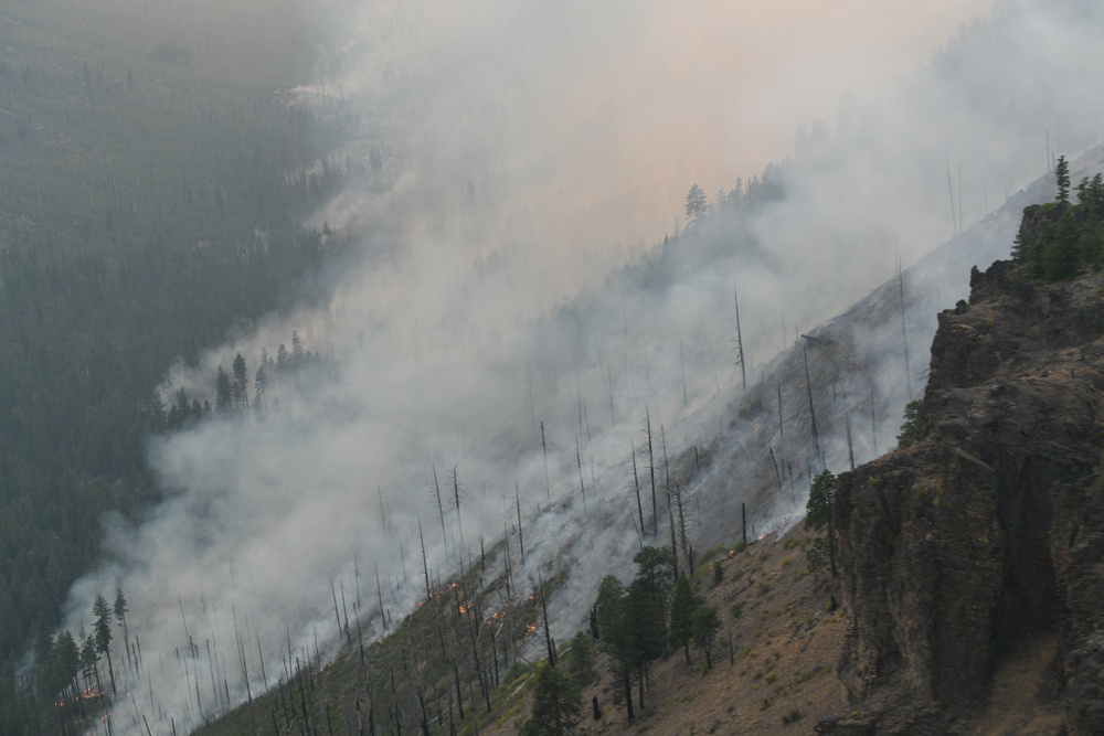 Oregon Army National Guard assists with Eastern Oregon forest firefighting operations