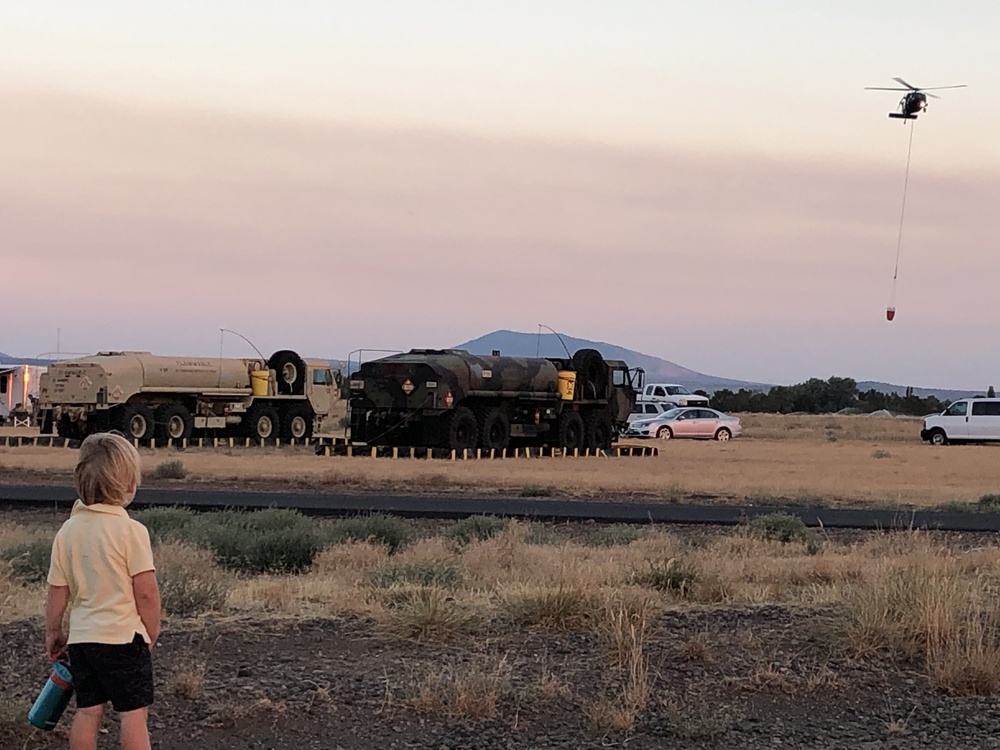 Oregon Army National Guard assists with Eastern Oregon forest firefighting operations