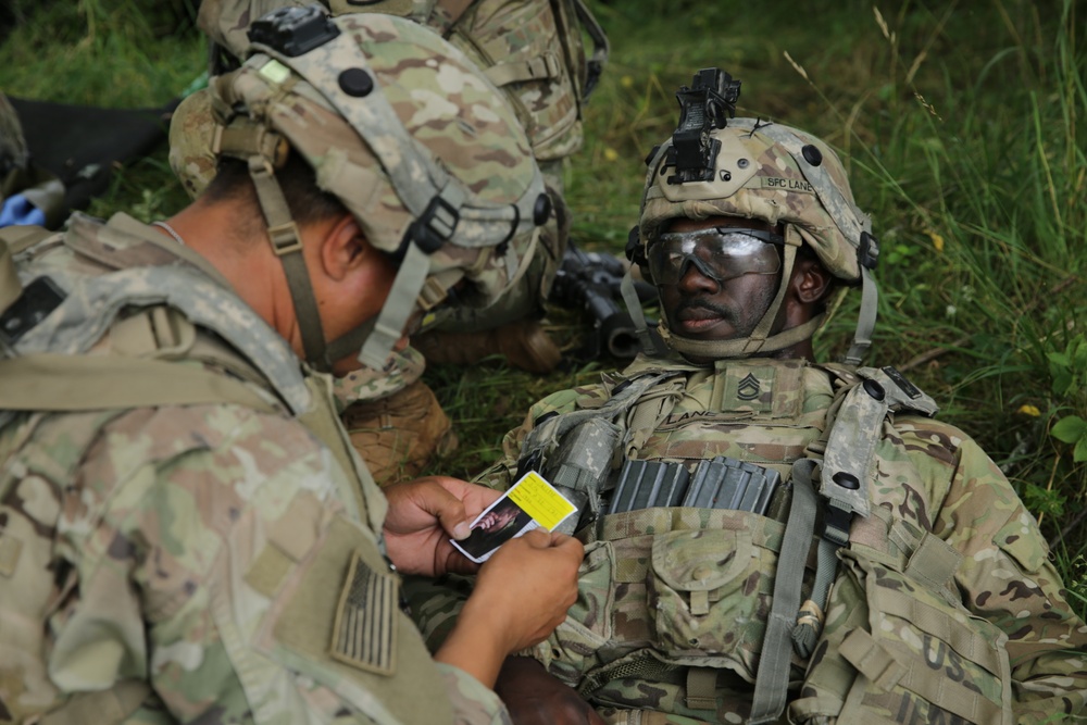 Casualty care training at Saber Junction 20