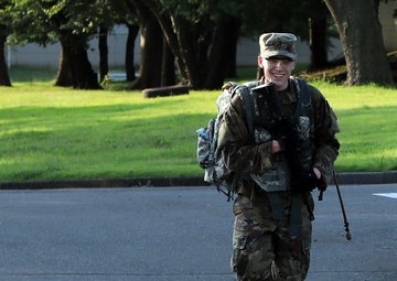 U.S. Army Japan Best Warrior NCO, Soldier ruck it out during U.S. Army Pacific BWC 2020