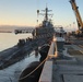 USS John Warner (SSN 785) conducted a brief stop for personnel