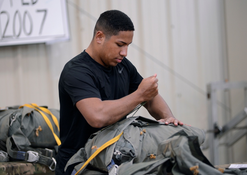 USAJFKSWCS Riggers Repack Parachutes