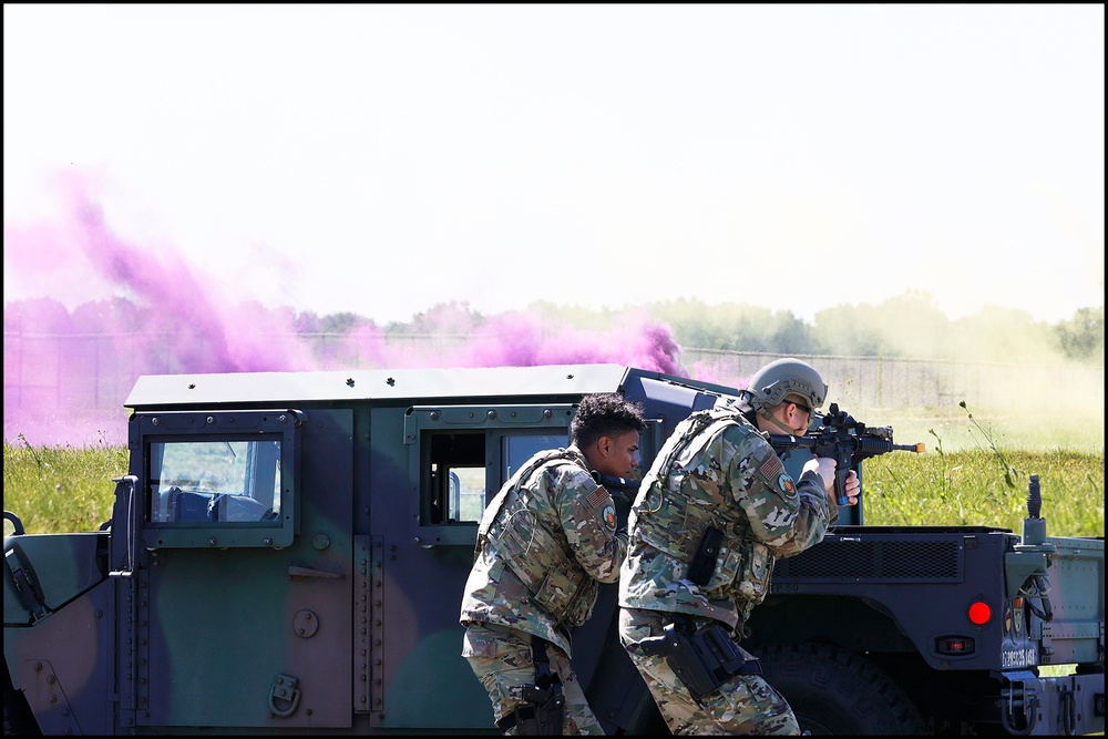 Selfridge Defenders train for hostile fire scenario