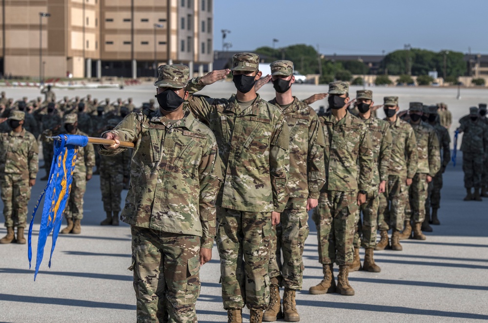 U.S. Air Force Basic Military Training Graduation and Coining Ceremony