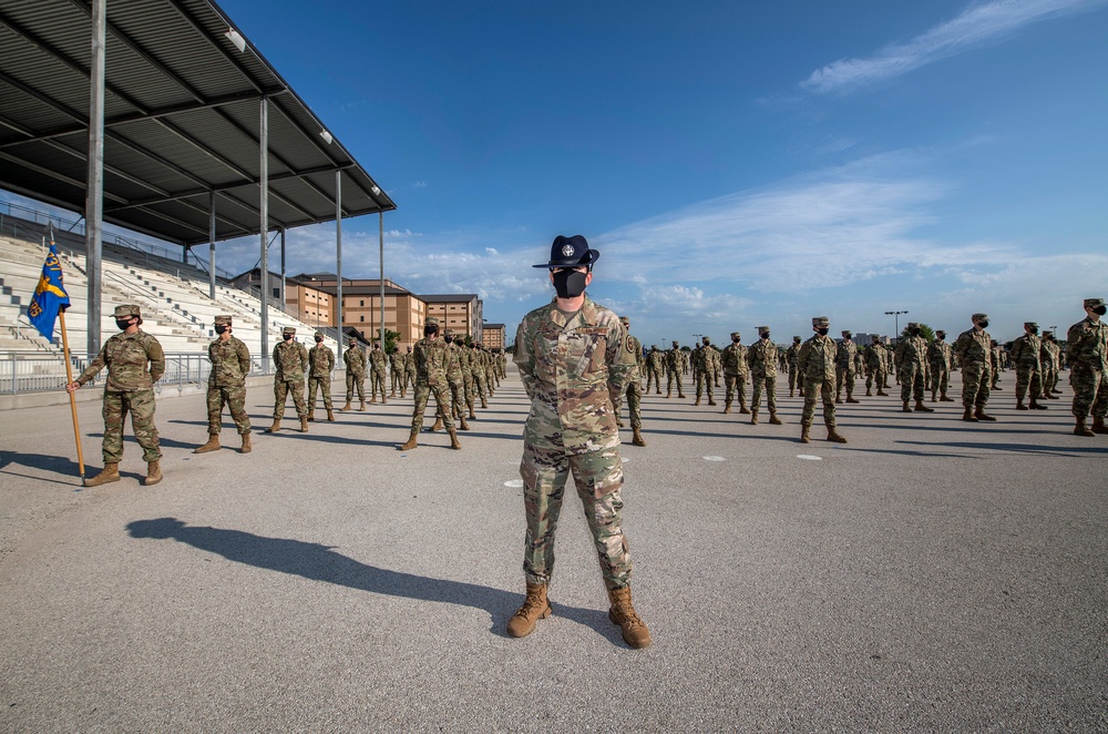 U.S. Air Force Basic Military Training Graduation and Coining Ceremony