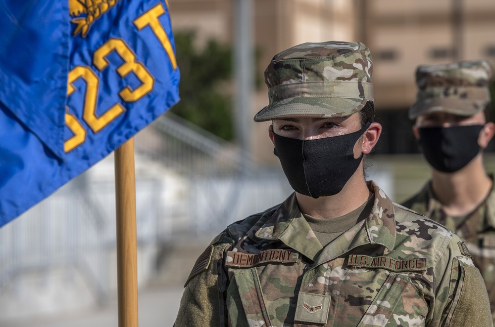 U.S. Air Force Basic Military Training Graduation and Coining Ceremony