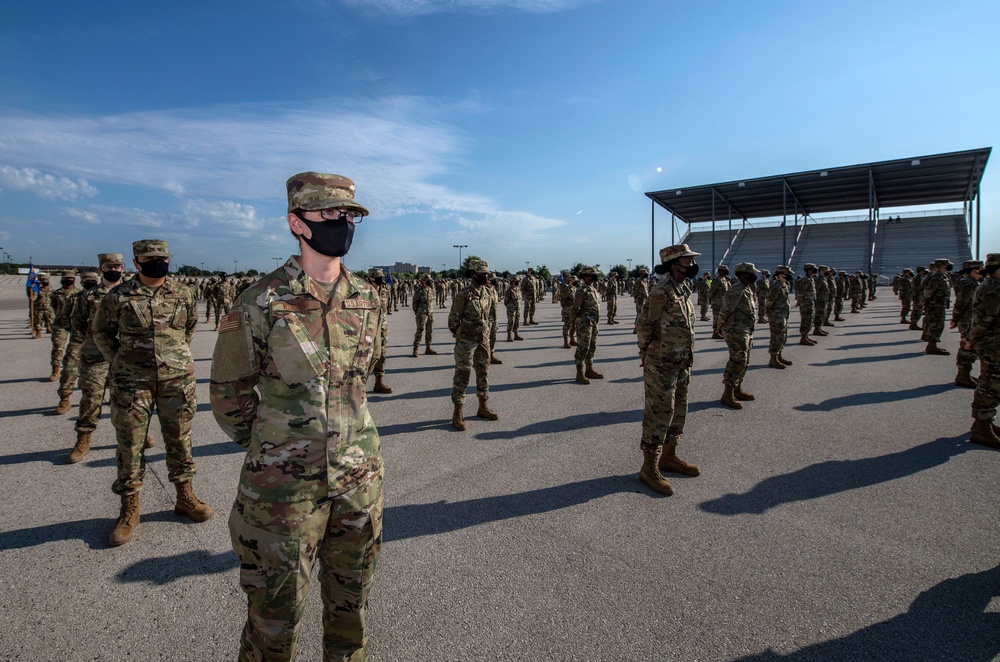 U.S. Air Force Basic Military Training Graduation and Coining Ceremony