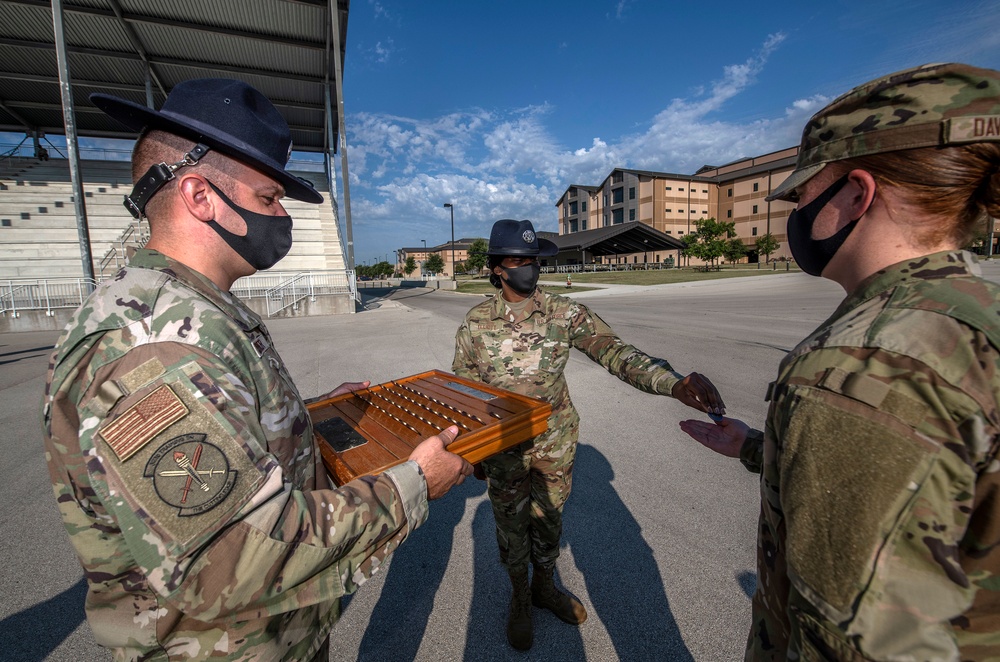 U.S. Air Force Basic Military Training Graduation and Coining Ceremony