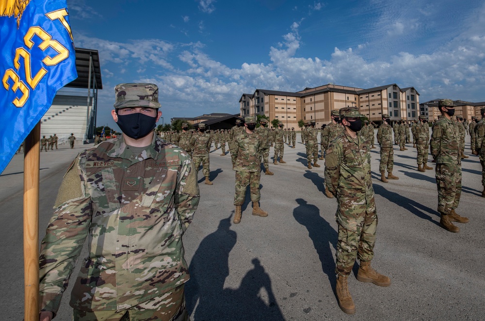 U.S. Air Force Basic Military Training Graduation and Coining Ceremony