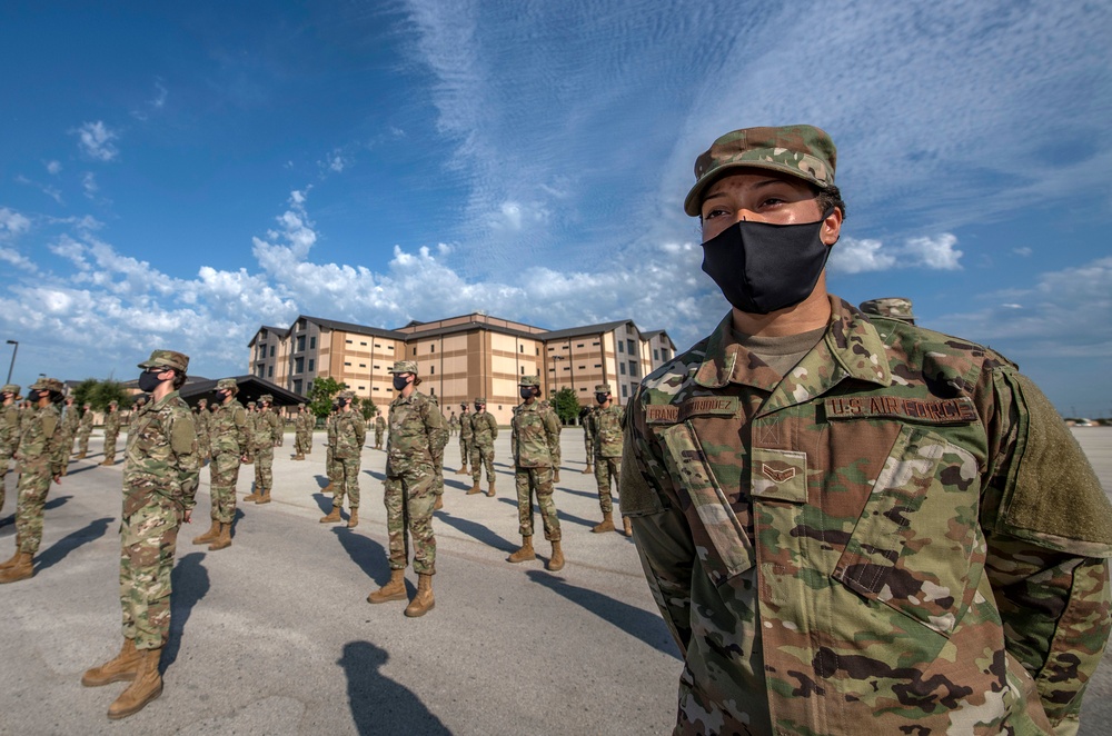 U.S. Air Force Basic Military Training Graduation and Coining Ceremony