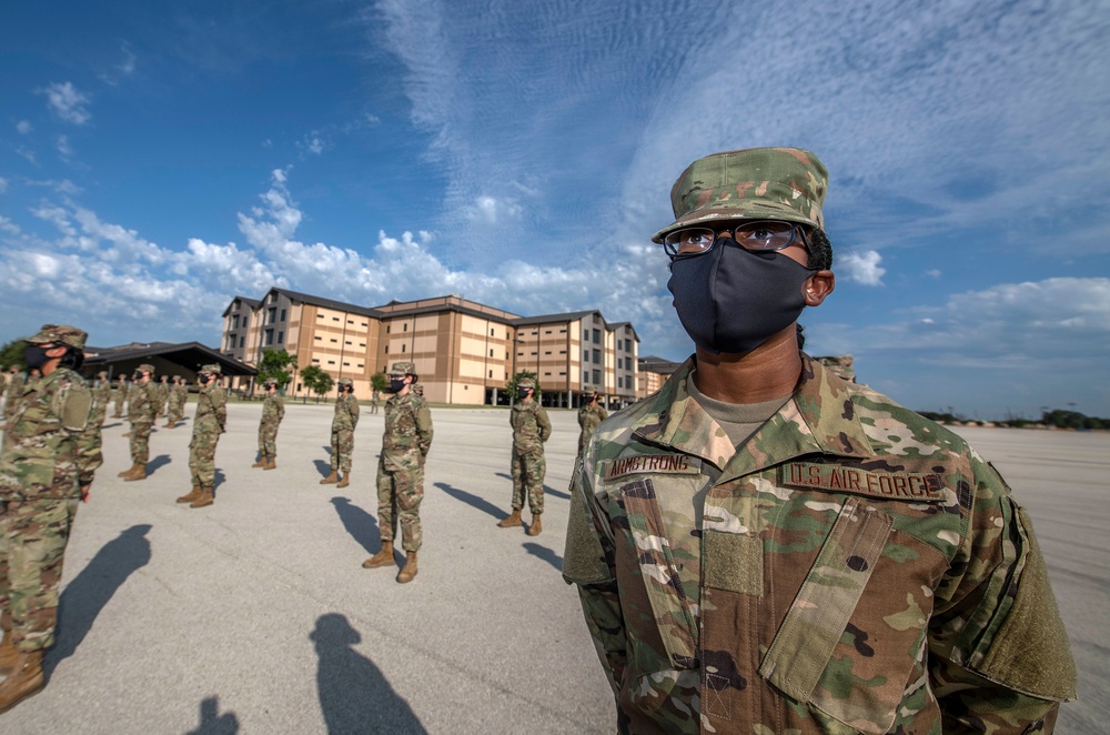 U.S. Air Force Basic Military Training Graduation and Coining Ceremony