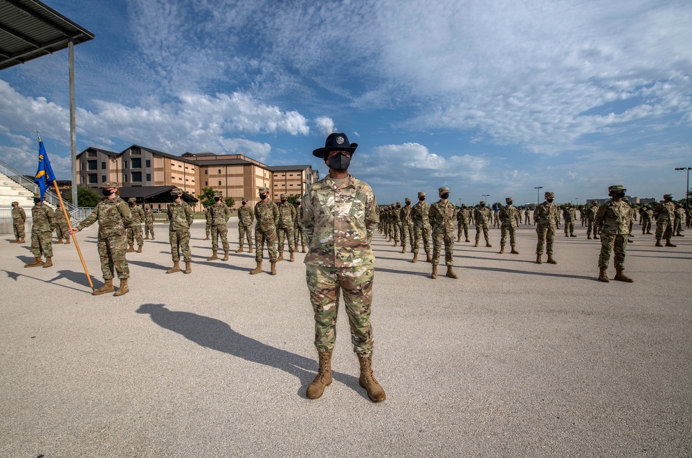 U.S. Air Force Basic Military Training Graduation and Coining Ceremony