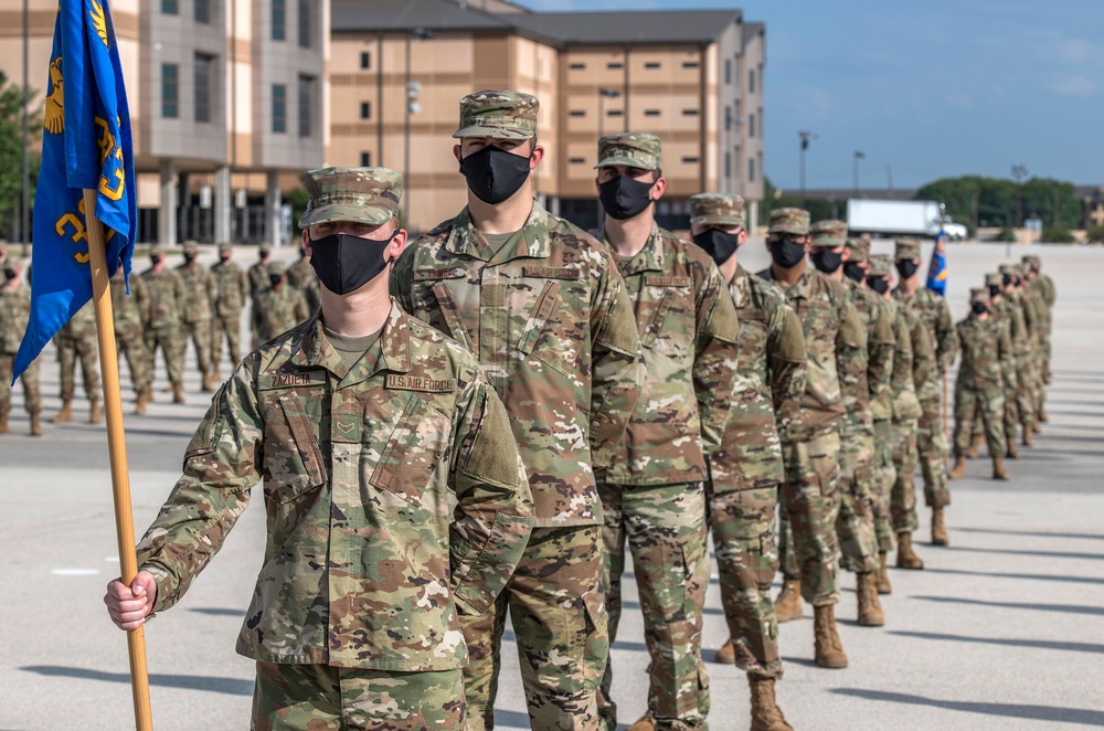 U.S. Air Force Basic Military Training Graduation and Coining Ceremony