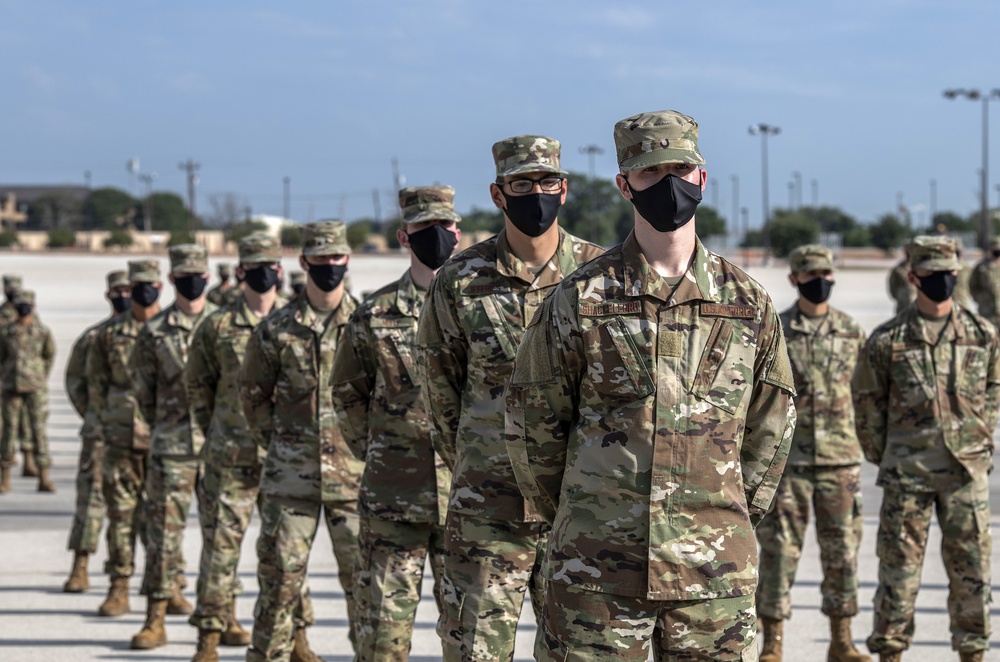 U.S. Air Force Basic Military Training Graduation and Coining Ceremony