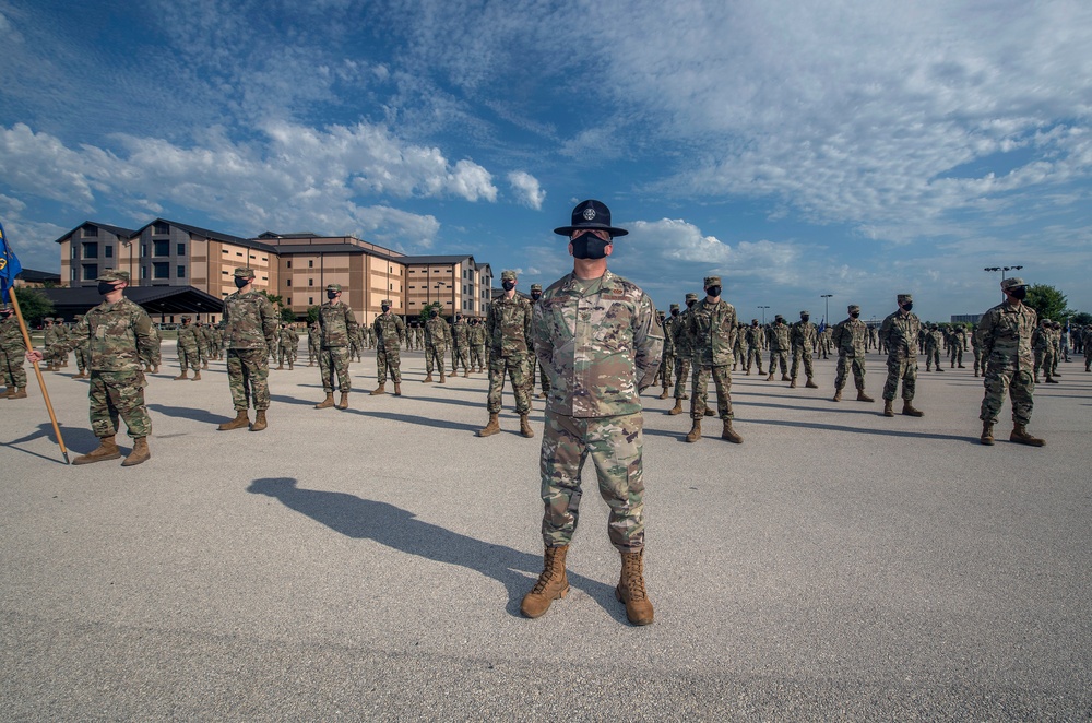 U.S. Air Force Basic Military Training Graduation and Coining Ceremony