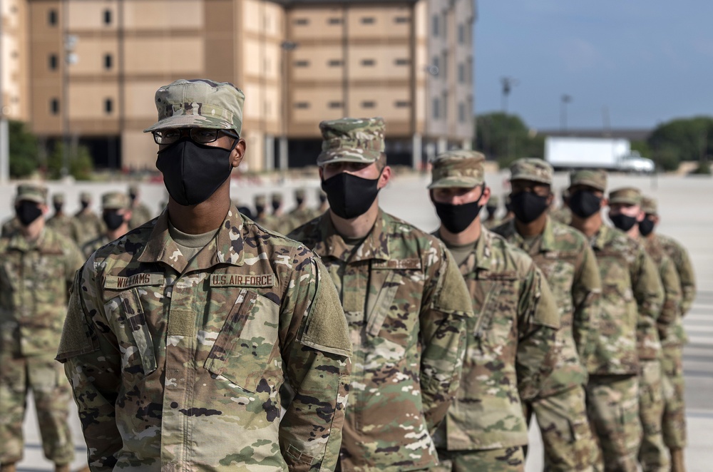 U.S. Air Force Basic Military Training Graduation and Coining Ceremony