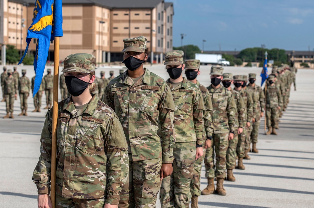 U.S. Air Force Basic Military Training Graduation and Coining Ceremony