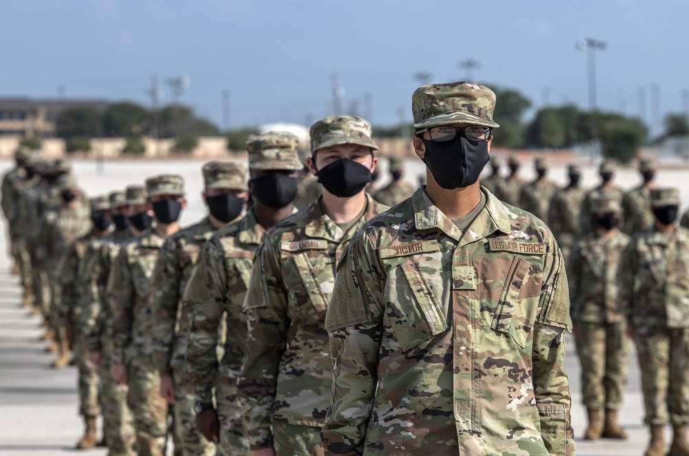 U.S. Air Force Basic Military Training Graduation and Coining Ceremony