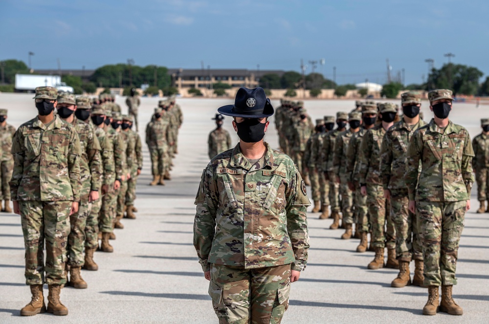 U.S. Air Force Basic Military Training Graduation and Coining Ceremony