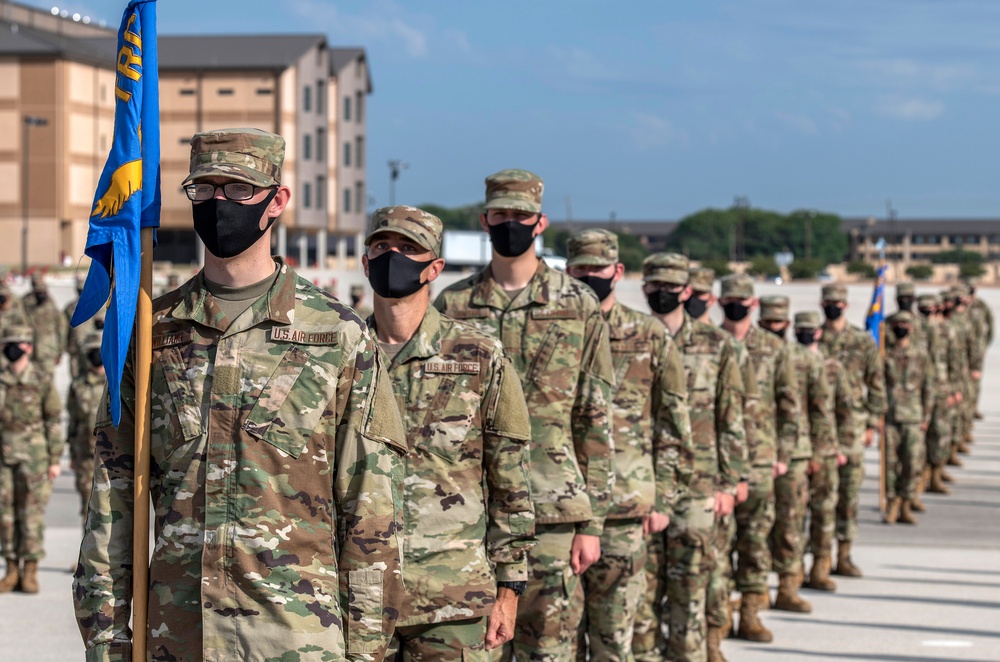 U.S. Air Force Basic Military Training Graduation and Coining Ceremony