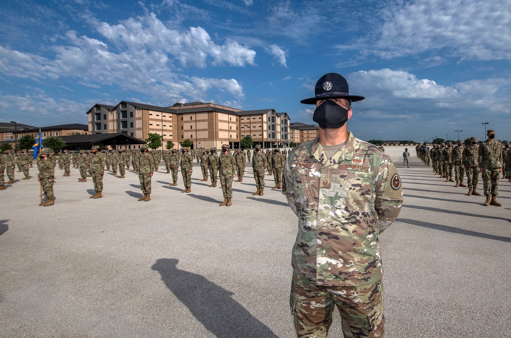 U.S. Air Force Basic Military Training Graduation and Coining Ceremony