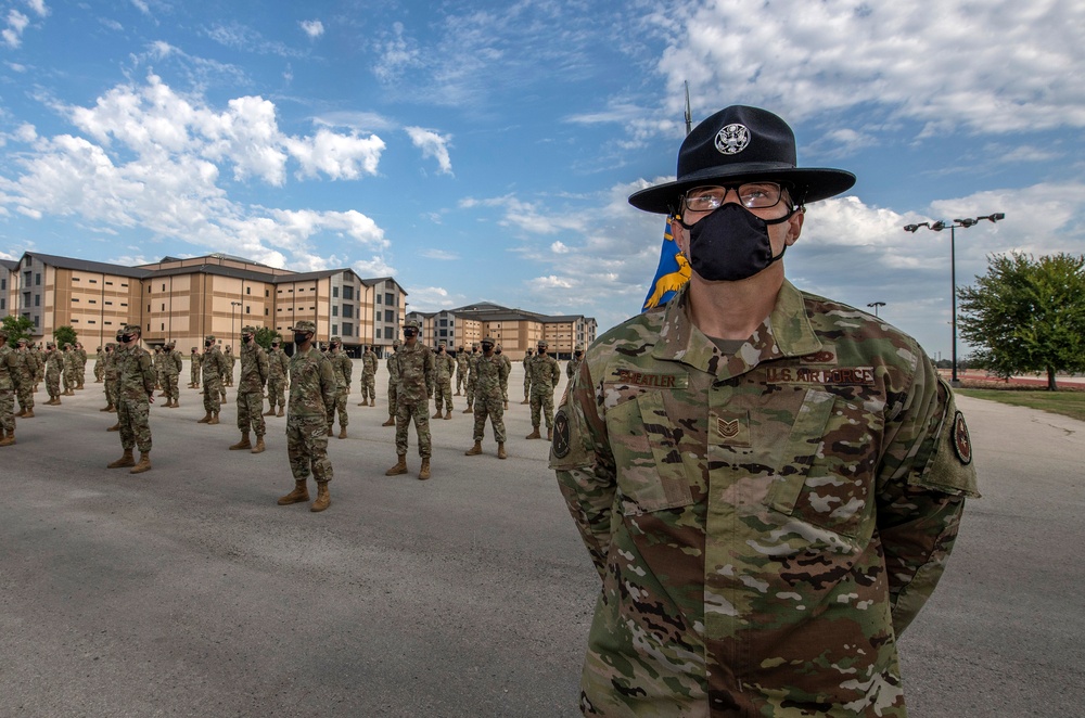 U.S. Air Force Basic Military Training Graduation and Coining Ceremony