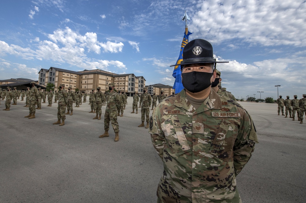 U.S. Air Force Basic Military Training Graduation and Coining Ceremony