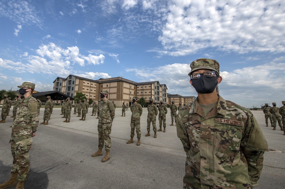 U.S. Air Force Basic Military Training Graduation and Coining Ceremony