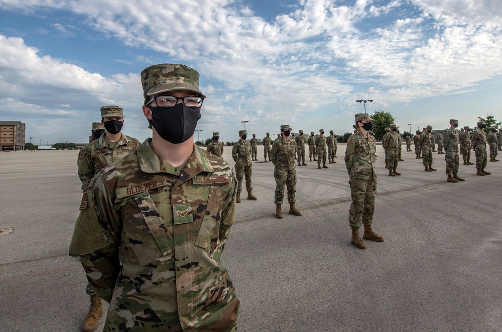 U.S. Air Force Basic Military Training Graduation and Coining Ceremony