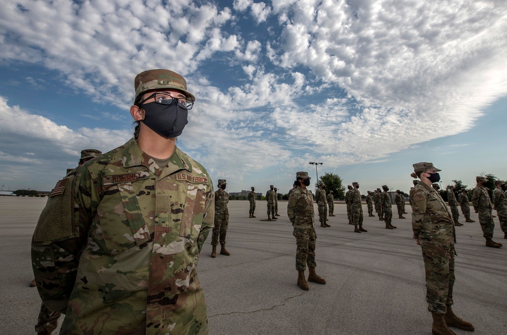 U.S. Air Force Basic Military Training Graduation and Coining Ceremony