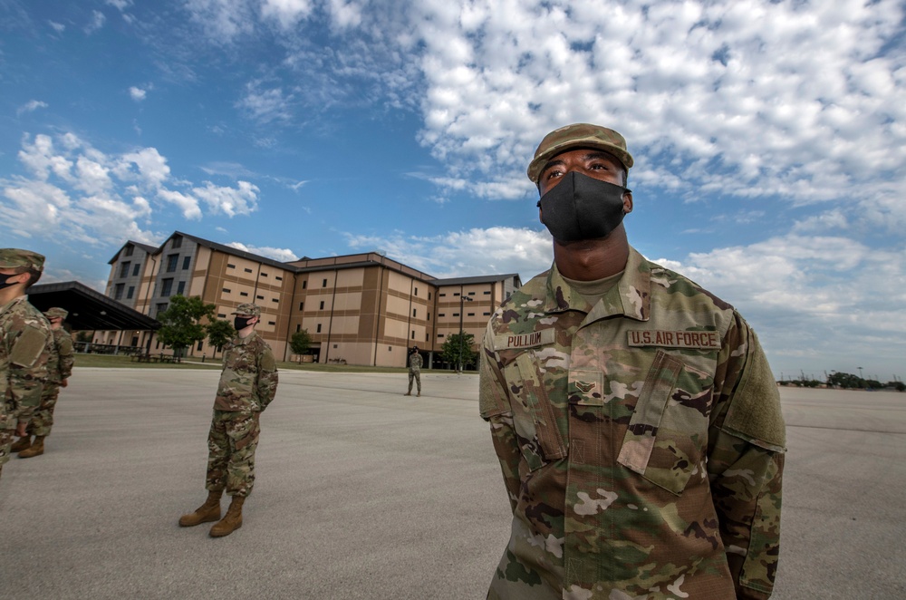 U.S. Air Force Basic Military Training Graduation and Coining Ceremony